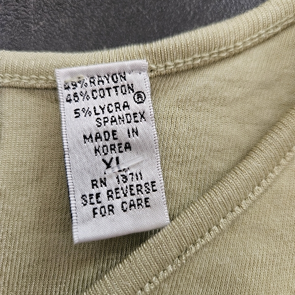 NWT - Cotton Blend Stretch Valerie Stevens Green Jersey - Size XL - Picture 3 of 8